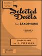 SELECTED DUETS #2 SAXOPHONE cover